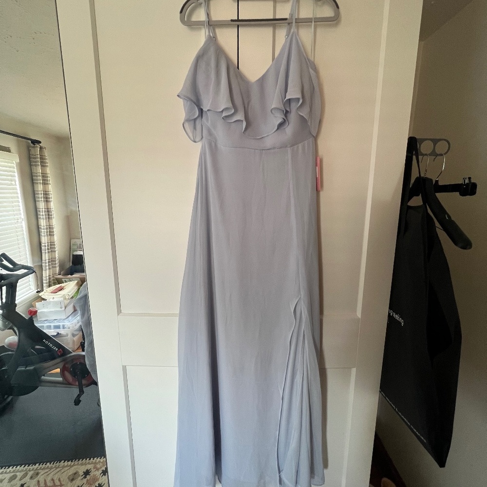 Blue Birdy Grey Bridesmaid Dress Small